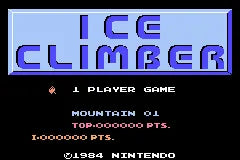 NES Classics: Ice Climber - GBA spill - Retrospillkongen