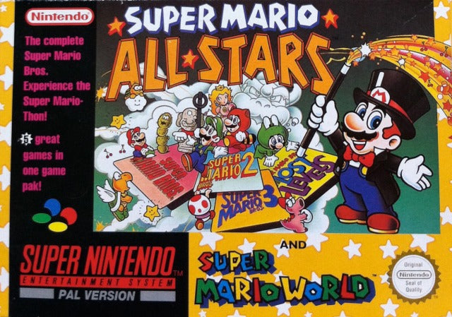 Super Mario All-Stars + Super Mario World - SNES spill - Retrospillkongen