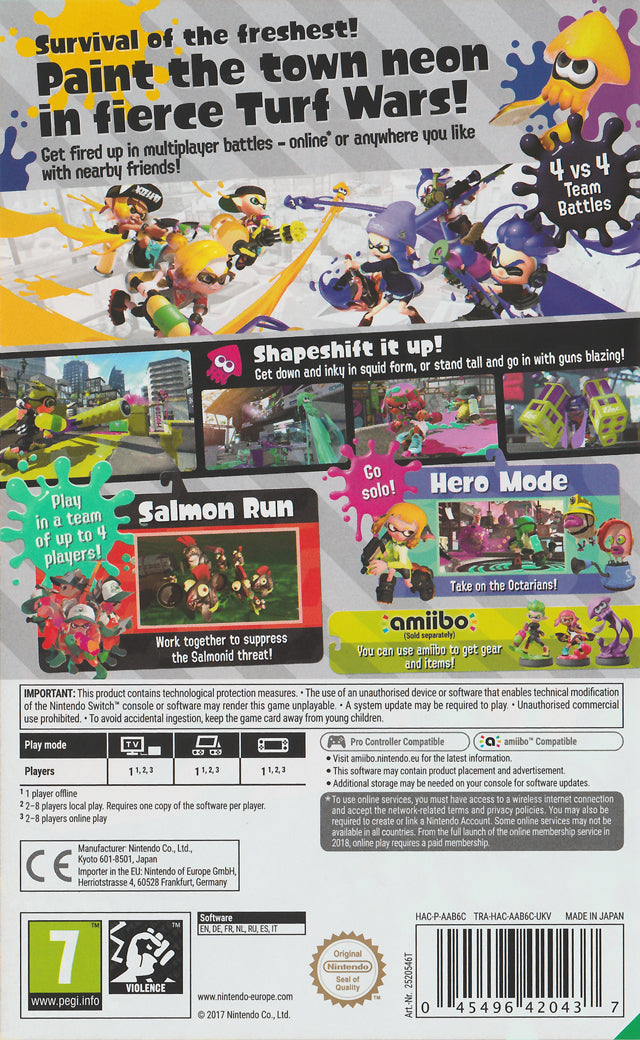 Splatoon 2 - Switch spill - Retrospillkongen