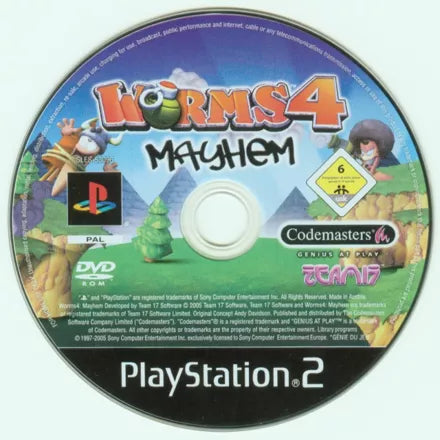 Worms 4: Mayhem - PS2 Spill - Retrospillkongen