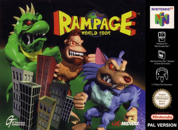 Rampage World Tour - N64 spill