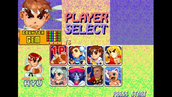 Super Puzzle Fighter II Turbo - PS1 spill - Retrospillkongen