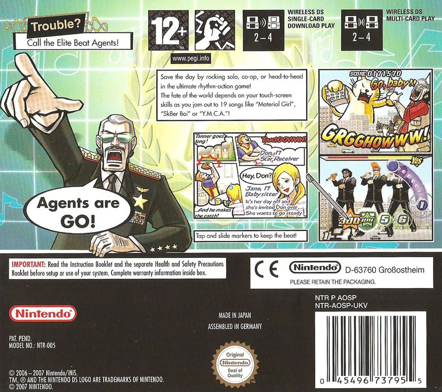 Elite Beat Agents - Nintendo DS (NTSC - Regionfri) - Retrospillkongen