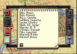 Sherlock Holmes: Consulting Detective - SEGA Mega-CD spill - Retrospillkongen