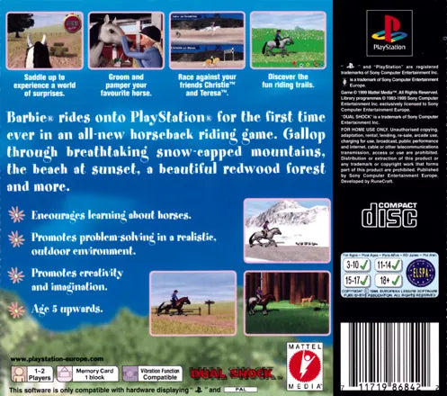 Barbie: Race & Ride - PS1 spill - Retrospillkongen
