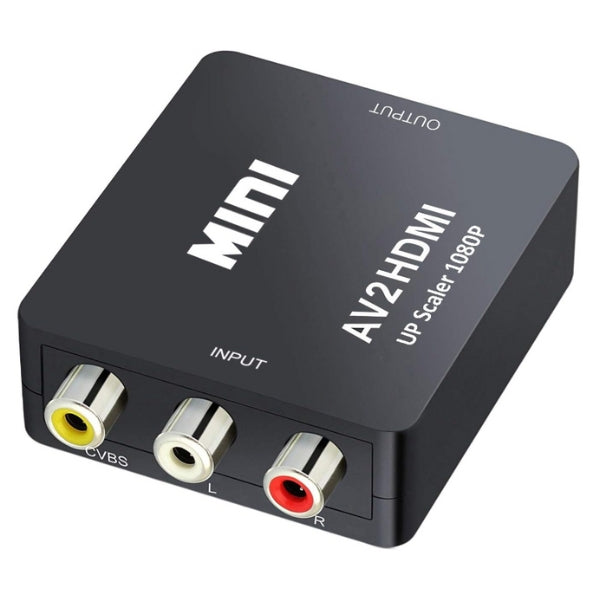 Mini RCA AV til HDMI konverter Adapter - 1080p AV2HDMI - Retrospillkongen