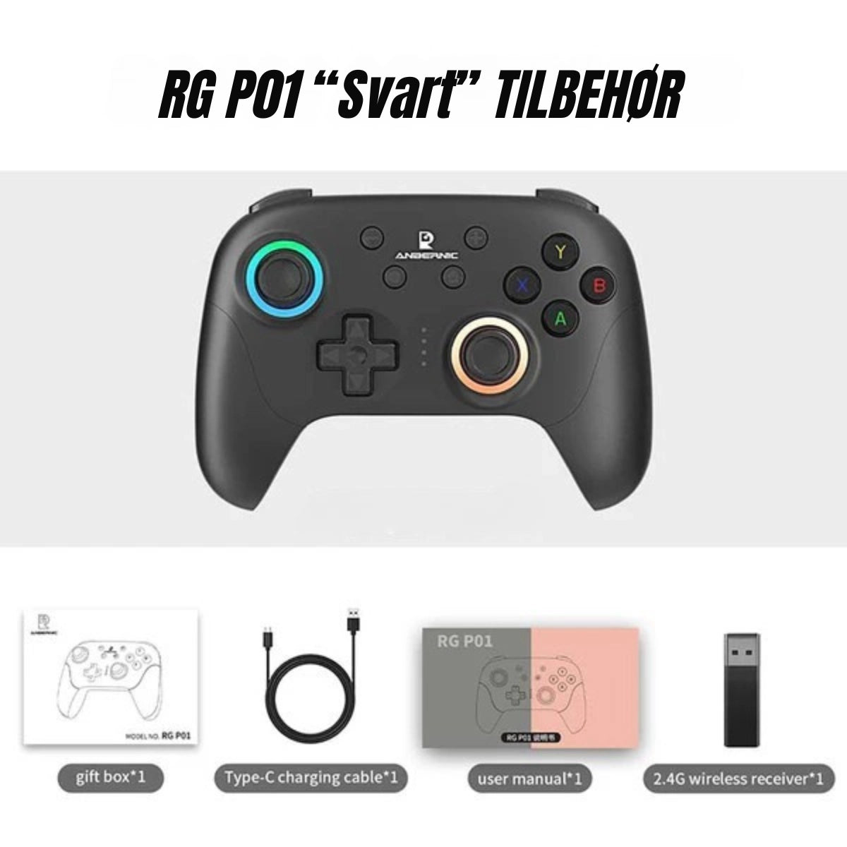 Anbernic RG P01 Kontroll for Switch og Anbernic - Retrospillkongen