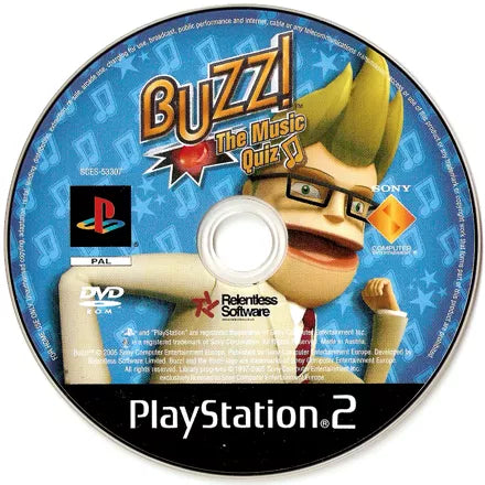 Buzz! The Music Quiz - PS2 spill - Retrospillkongen
