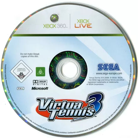 Virtua Tennis 3 - Xbox 360 spill - Retrospillkongen