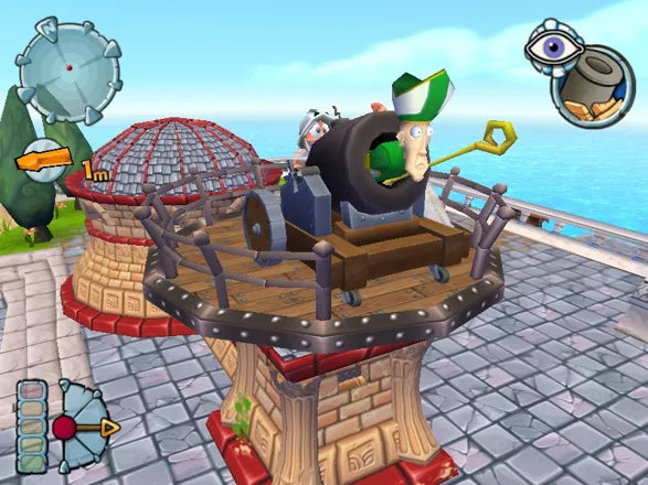 Worms Forts Under Siege - PS2 spill - Retrospillkongen