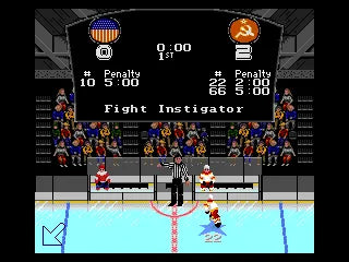 NHL Hockey - SEGA Mega Drive spill - Retrospillkongen