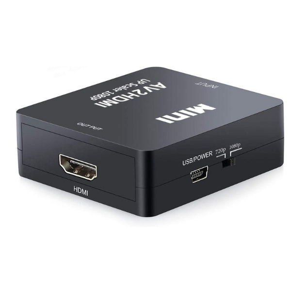 Mini RCA AV til HDMI konverter Adapter - 1080p AV2HDMI - Retrospillkongen