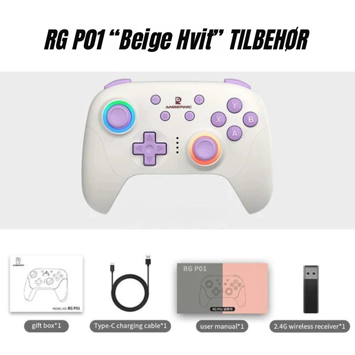Anbernic RG P01 Kontroll for Switch og Anbernic - Retrospillkongen