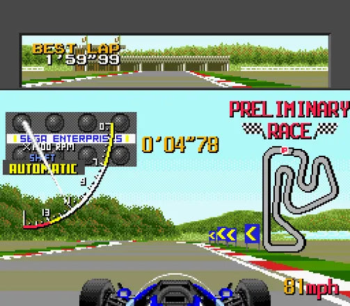 Ayrton Senna's Super Monaco GP II - Sega Master System spill - Retrospillkongen