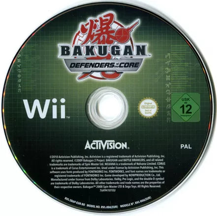 Bakugan Defenders of the Core - Wii Spill - Retrospillkongen