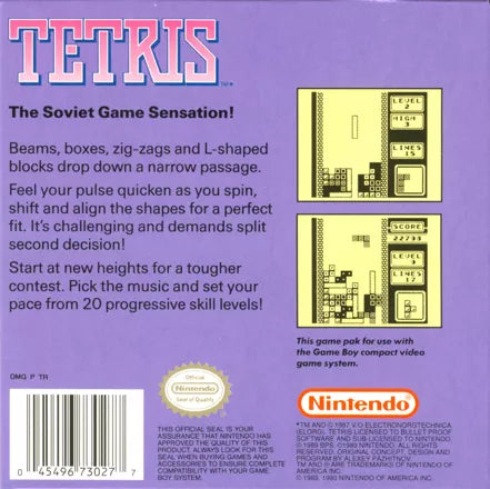 Tetris - Gameboy Spill