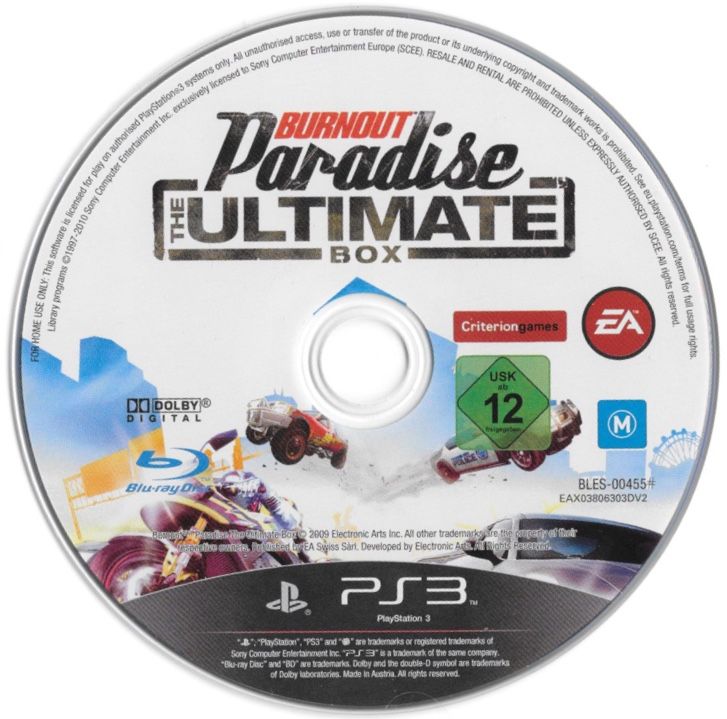 Burnout: Paradise - The Ultimate Box - PS3 spill - Retrospillkongen