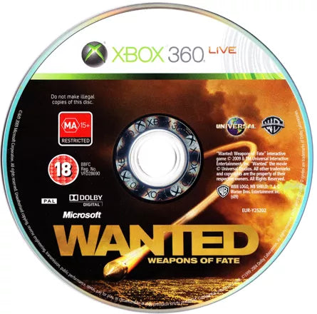 Wanted: Weapons of Fate - Xbox 360 spill - Retrospillkongen