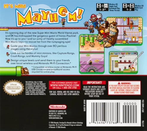 Mario vs. Donkey Kong 2: March of the Minis - Nintendo DS spill (NTSC, Regionfri) - Retrospillkongen