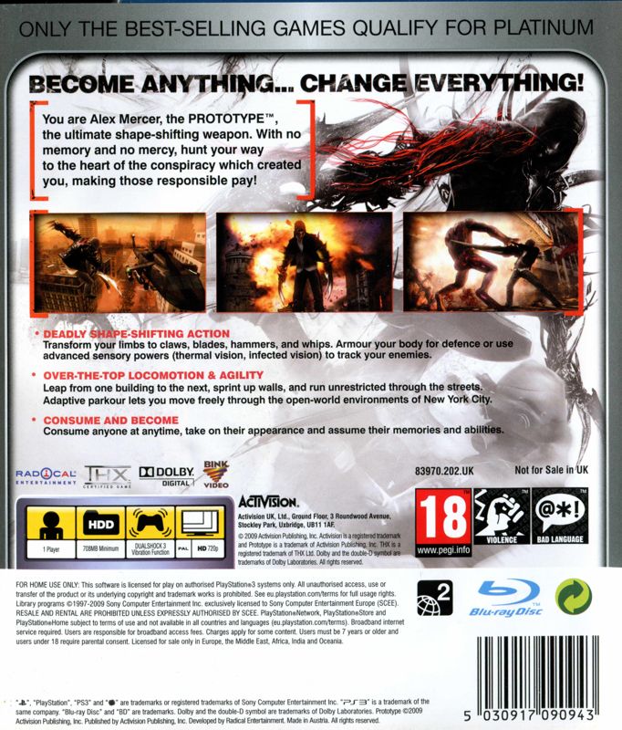 Prototype - PS3 spill - Retrospillkongen