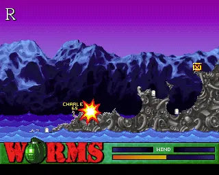 Worms - PS1 spill - Retrospillkongen