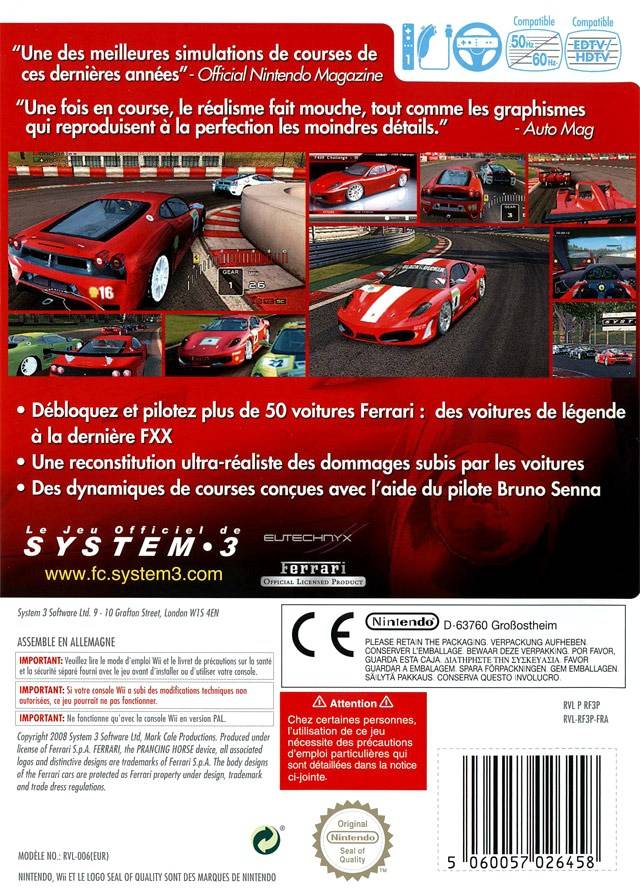 Ferrari Challenge: Trofeo Pirelli - Wii spill - Retrospillkongen