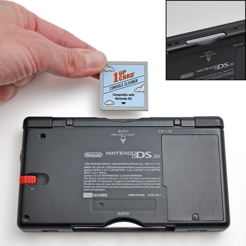 1UPcard Konsollrens til Nintendo DS og 3DS (2-pakning) - Retrospillkongen