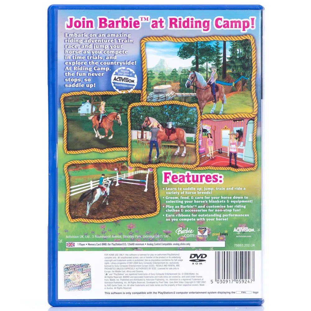 Barbie Horse Adventures: Riding Camp - PS2 spill - Retrospillkongen