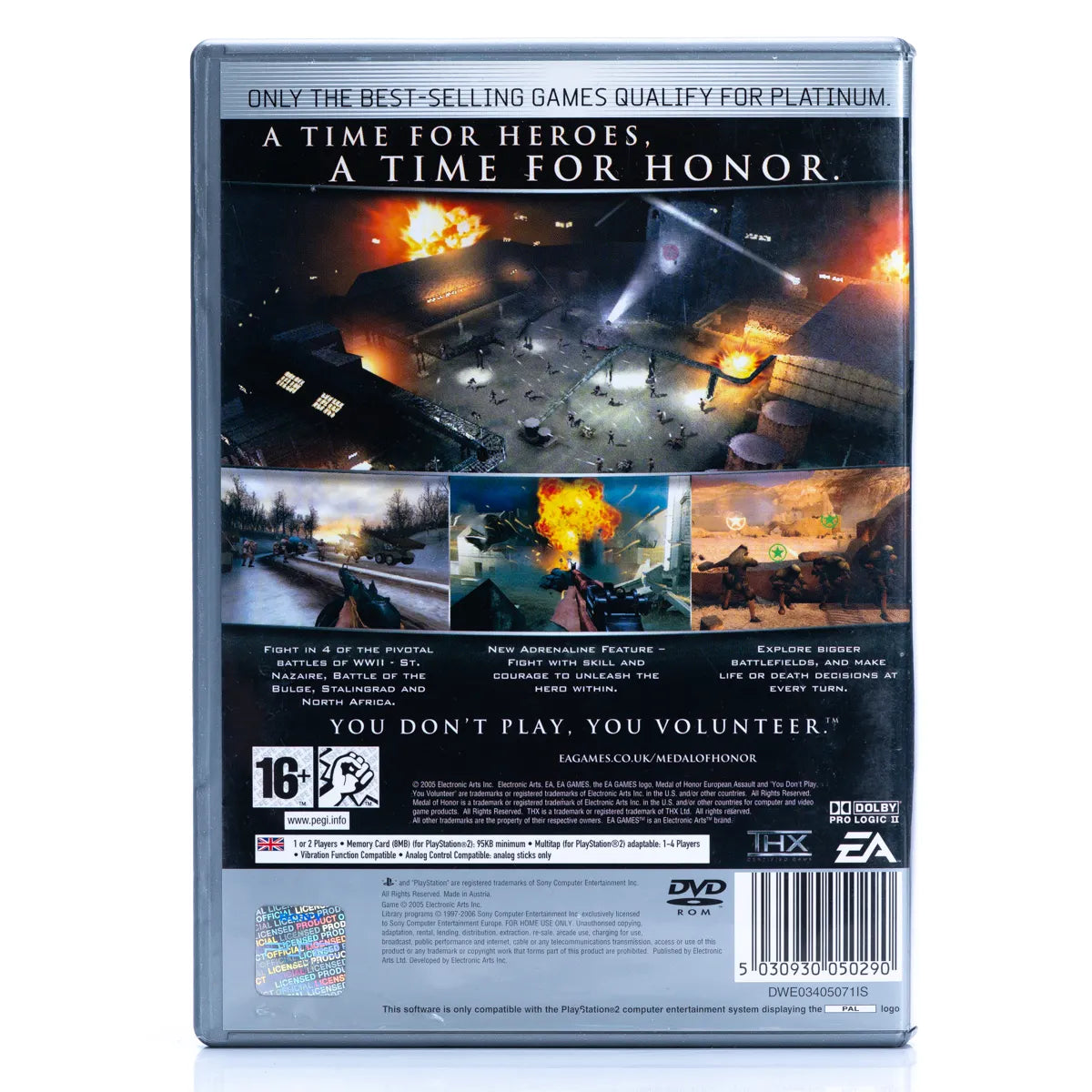 Medal of Honor: European Assault - PS2 spill - Retrospillkongen