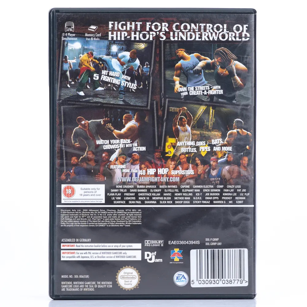 Def Jam: Fight for NY - GameCube spill - Retrospillkongen