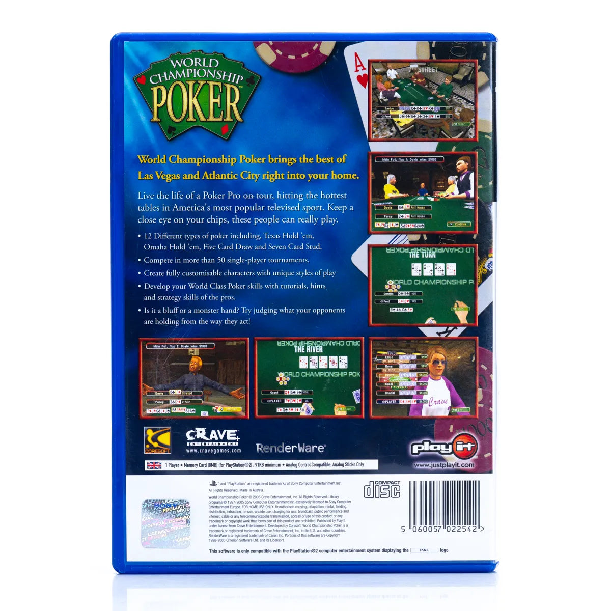 World Championship Poker - PS2 spill - Retrospillkongen