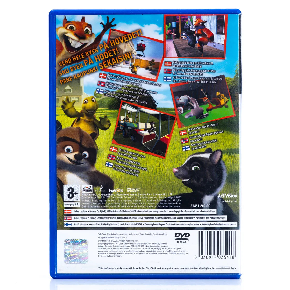 Over Hekken | Over the Hedge - PS2 spill - Retrospillkongen