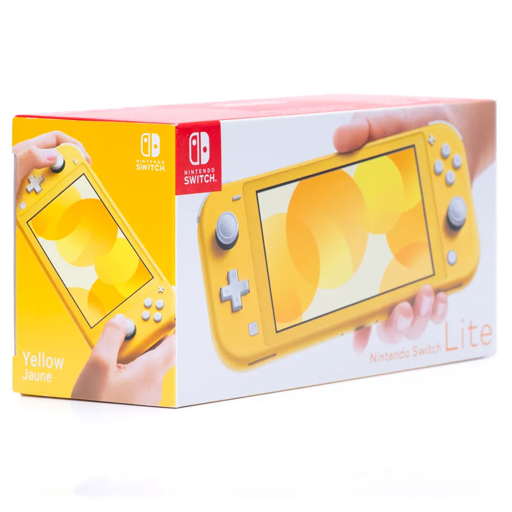 Original Nintendo Switch Lite - Gul (i Eske) - Retrospillkongen