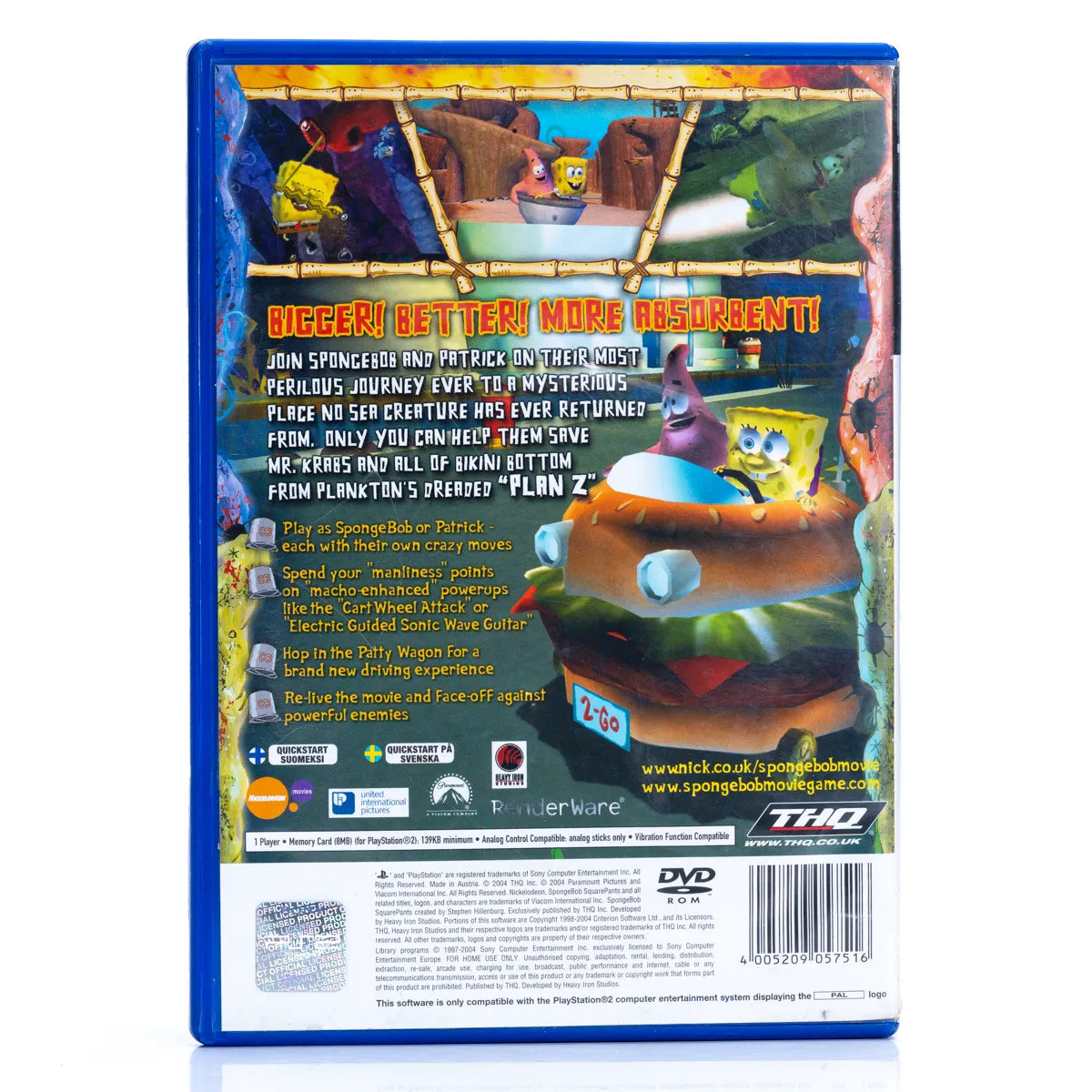 The SpongeBob SquarePants Movie - PS2 spill - Retrospillkongen