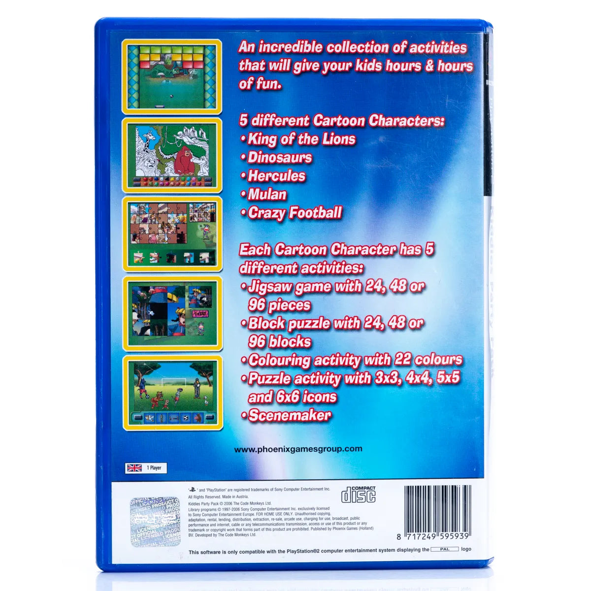 Kiddies Party Pack - PS2 spill - Retrospillkongen