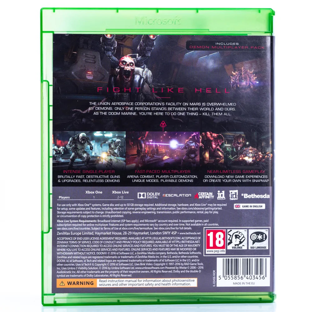 DOOM - Xbox One spill - Retrospillkongen