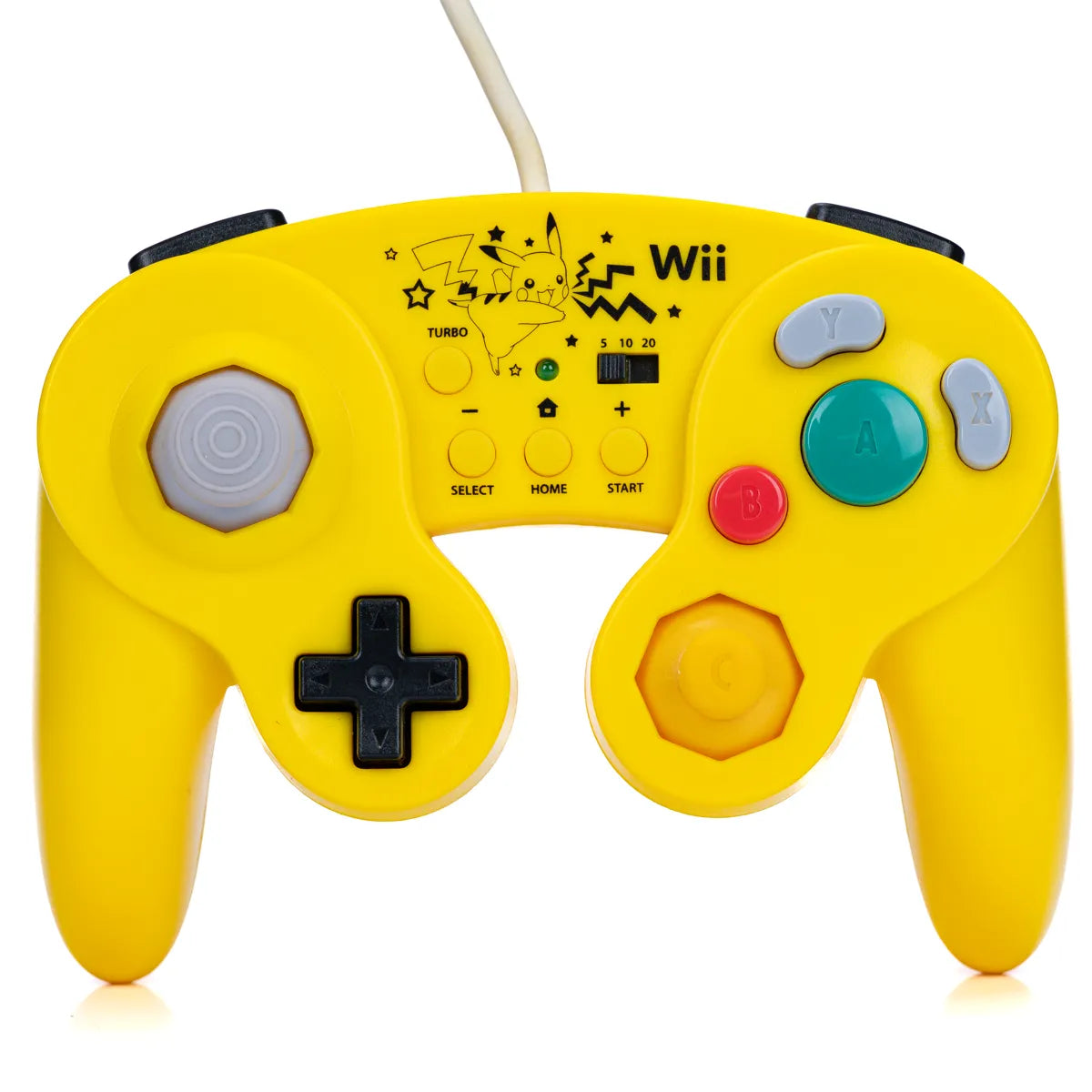 HORI Gul Pikachu Kontroller for Nintendo Wii og Wii U - Retrospillkongen