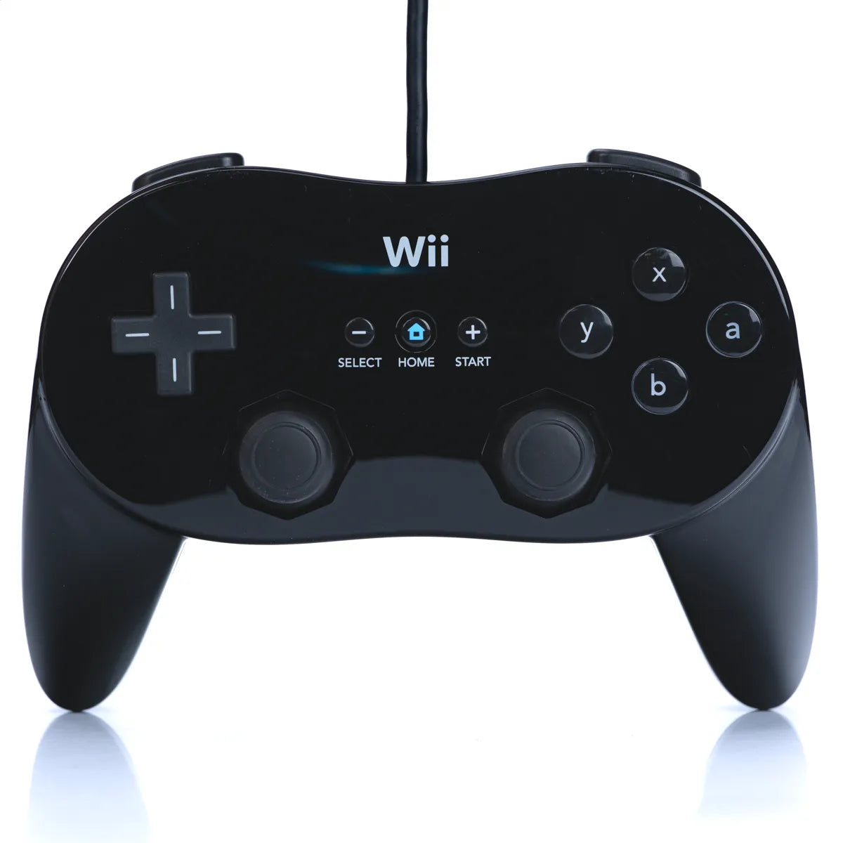 Original Svart Nintendo Wii Classic Pro Kontroller - Wii/Wii U - Retrospillkongen