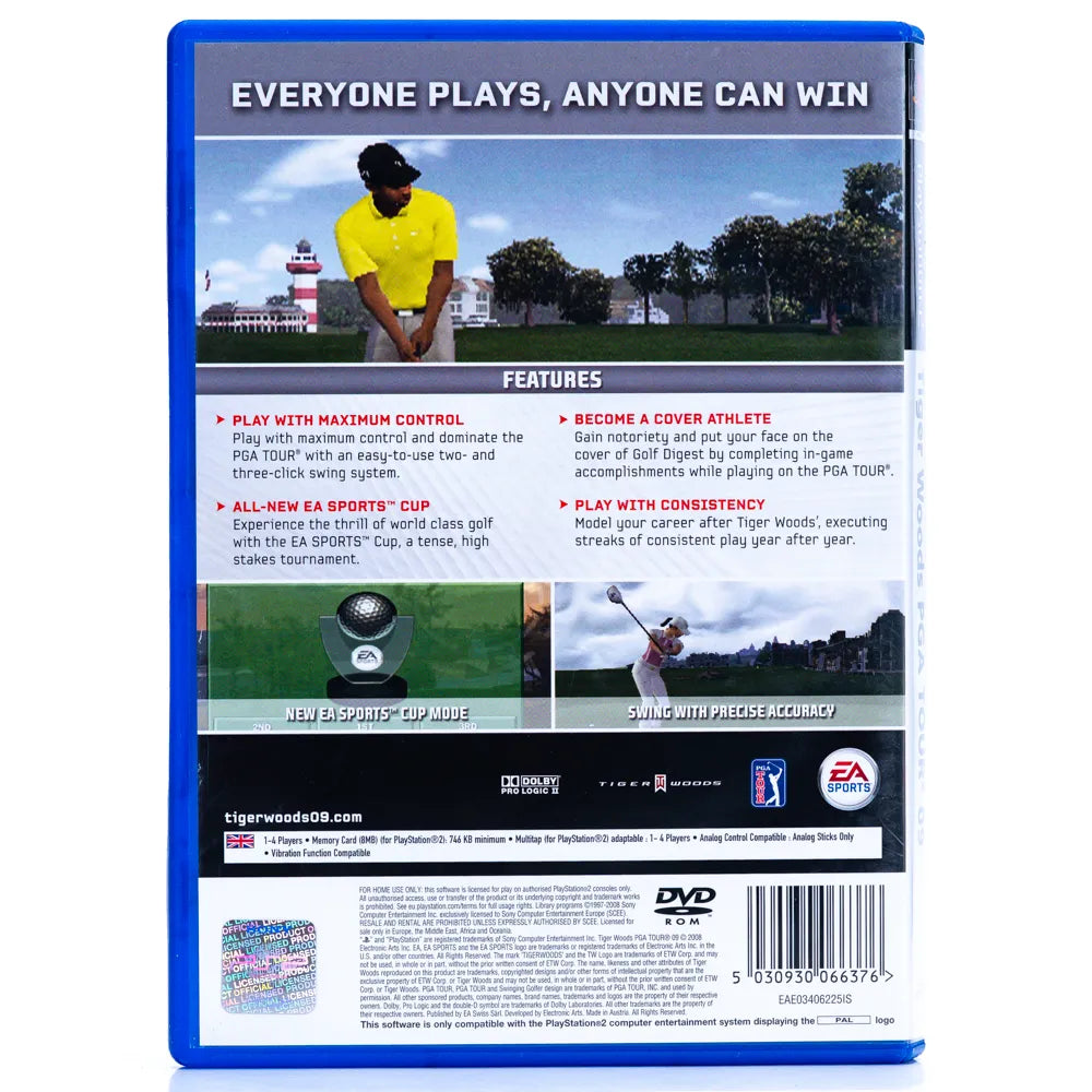 Tiger Woods PGA Tour 09 - PS2 spill - Retrospillkongen