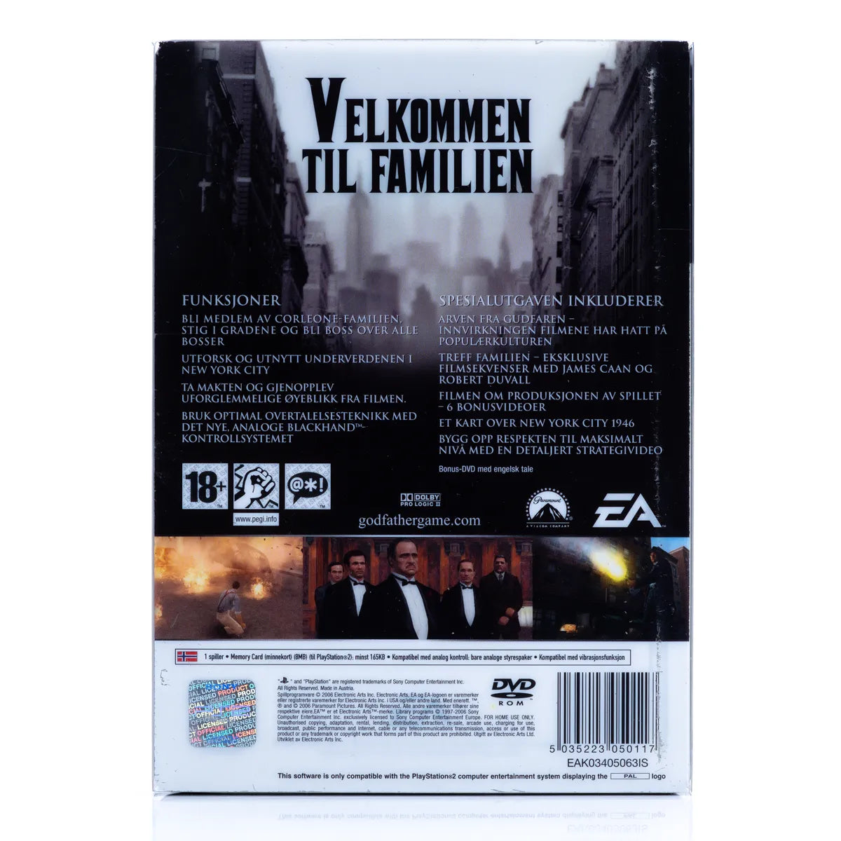 The Godfather | Gudfaren Limited Edition - PS2 Spill (Steelbook) - Retrospillkongen