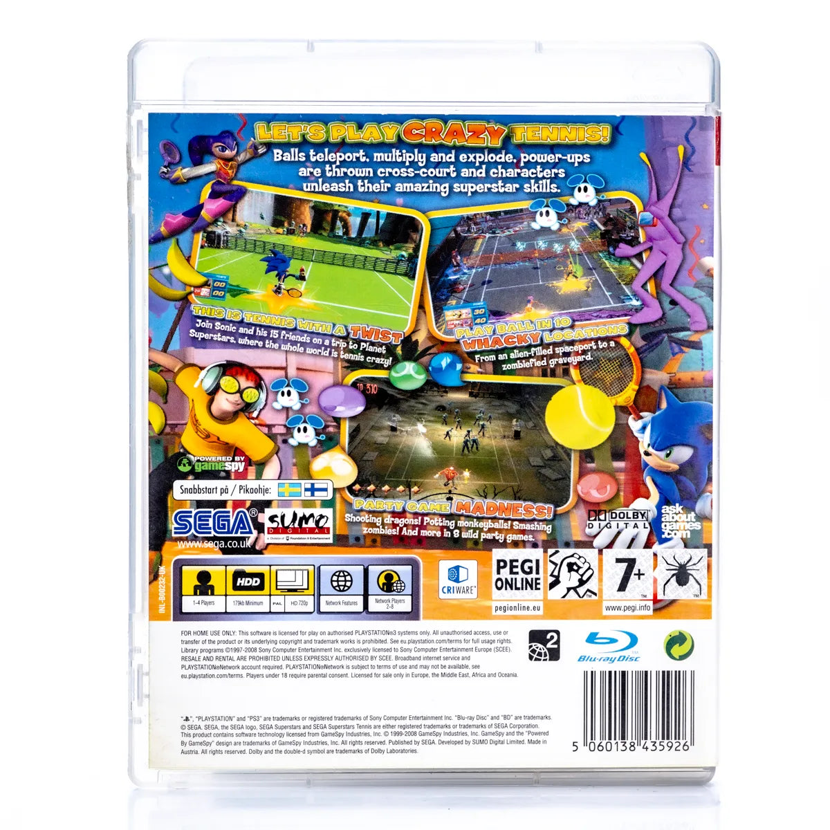 SEGA Superstars Tennis - PS3 Spill - Retrospillkongen