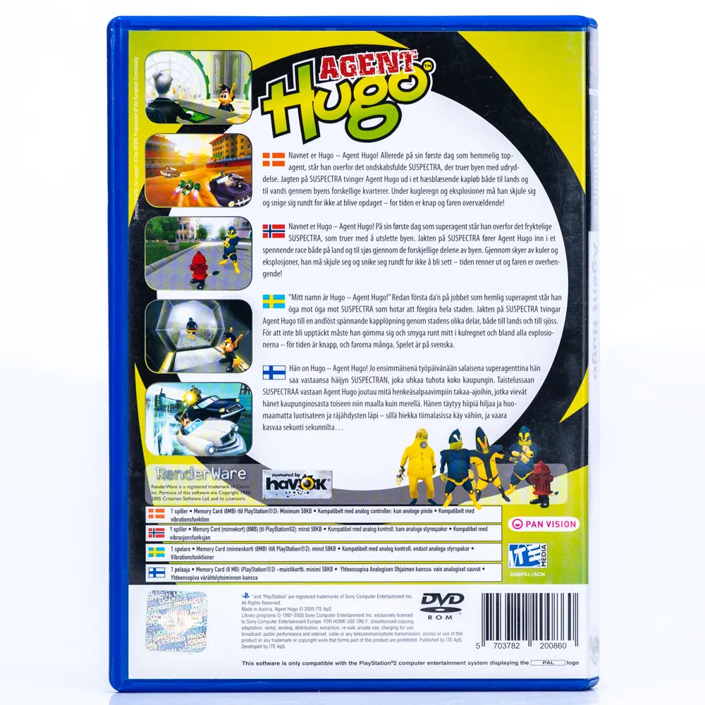 Agent Hugo - PS2 spill - Retrospillkongen
