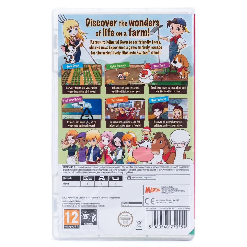 Story of Seasons: Friends of Mineral Town - Switch spill (Forseglet) - Retrospillkongen