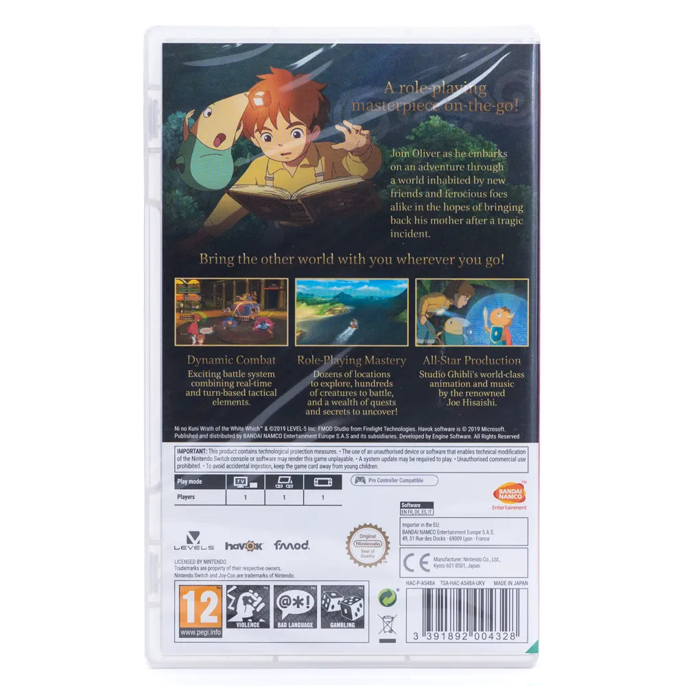 Ni No Kuni: Wrath of the White Witch - Switch spill (Forseglet) - Retrospillkongen