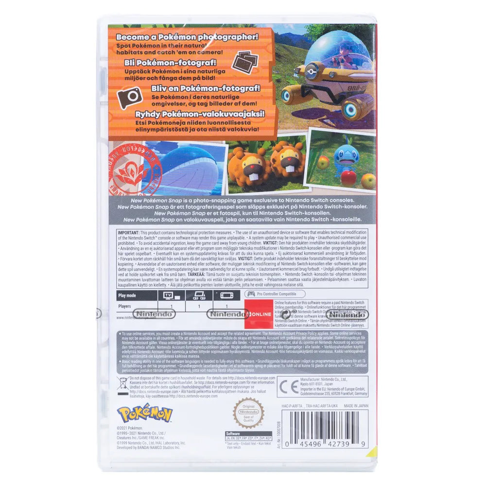 New Pokémon SNAP - Switch spill (Forseglet) - Retrospillkongen