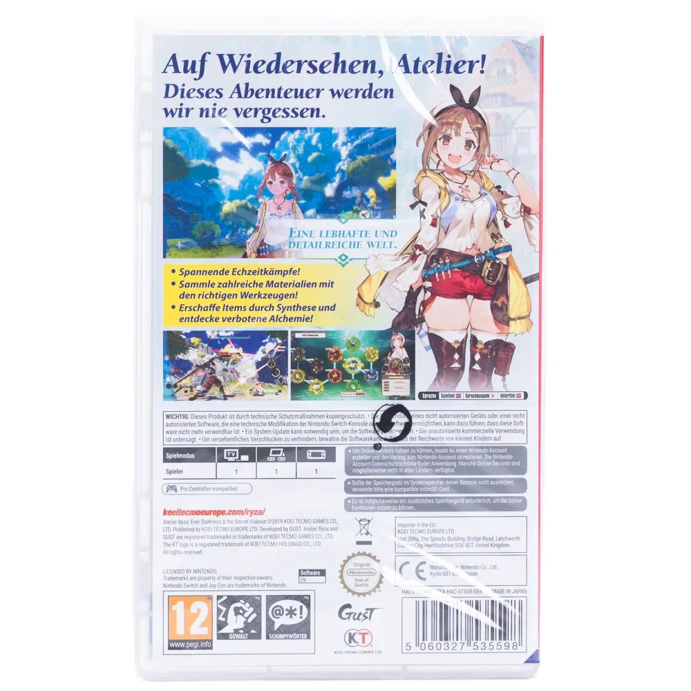 Atelier Ryza: Ever Darkness & the Secret Hideout - Switch spill (Forseglet) - Retrospillkongen
