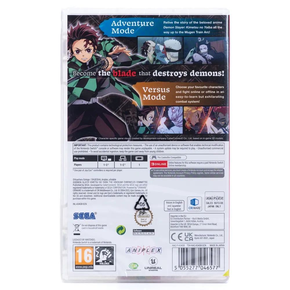 Demon Slayer: Kimetsu no Yaiba – The Hinokami Chronicles - Switch spill (Forseglet)