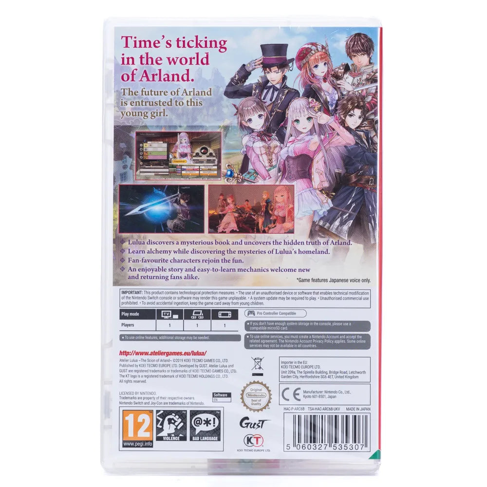 Atelier Lulua: The Scion of Arland - Switch spill (Forseglet)