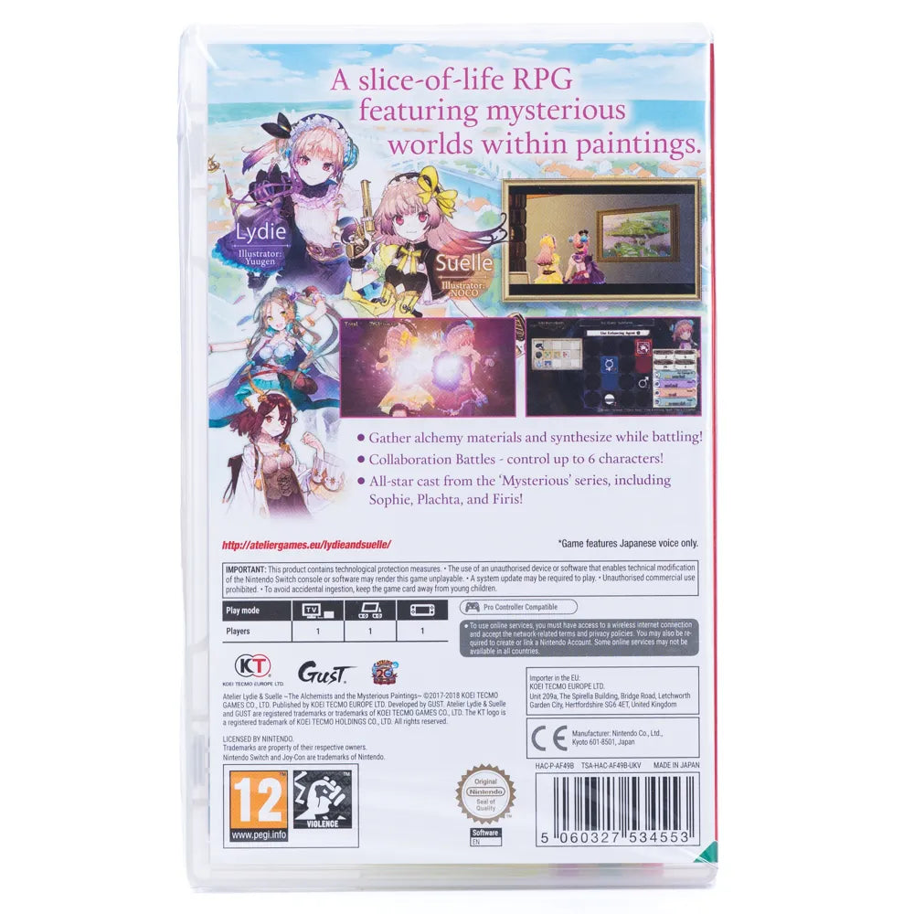 Atelier Lydie & Suelle: The Alchemists and the Mysterious Paintings - Switch spill (Forseglet)