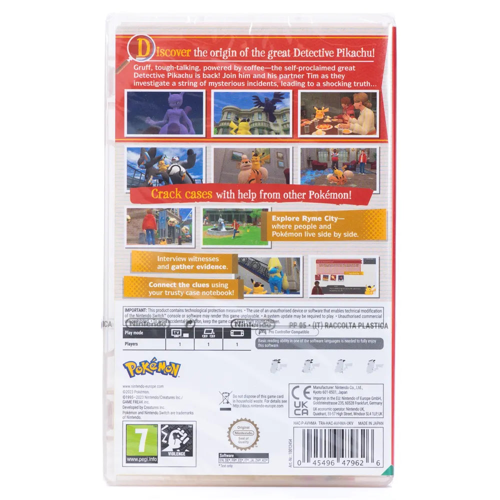 Detective Pikachu Returns - Switch spill (Forseglet)